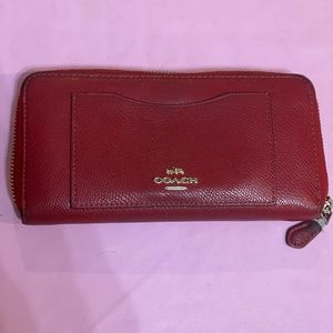 Coach zip double wallet